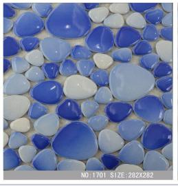 陶瓷鹅卵石 自由石 游泳池马赛克
