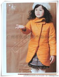 童装 2014冬季新款中大童小外套 韩版儿童时尚纯色外套