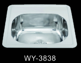 WY-3838 38*38CM 不锈钢水槽俄罗斯 中亚 欧洲款式