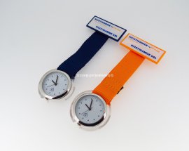 手表蓝色尼龙带护士手表