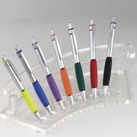 高档透明亚克力弧形笔架可放置不同的笔种